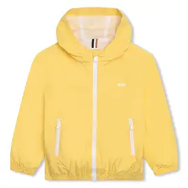 Hugo Boss Boys Hooded Windbreaker _Yellow J26495-528