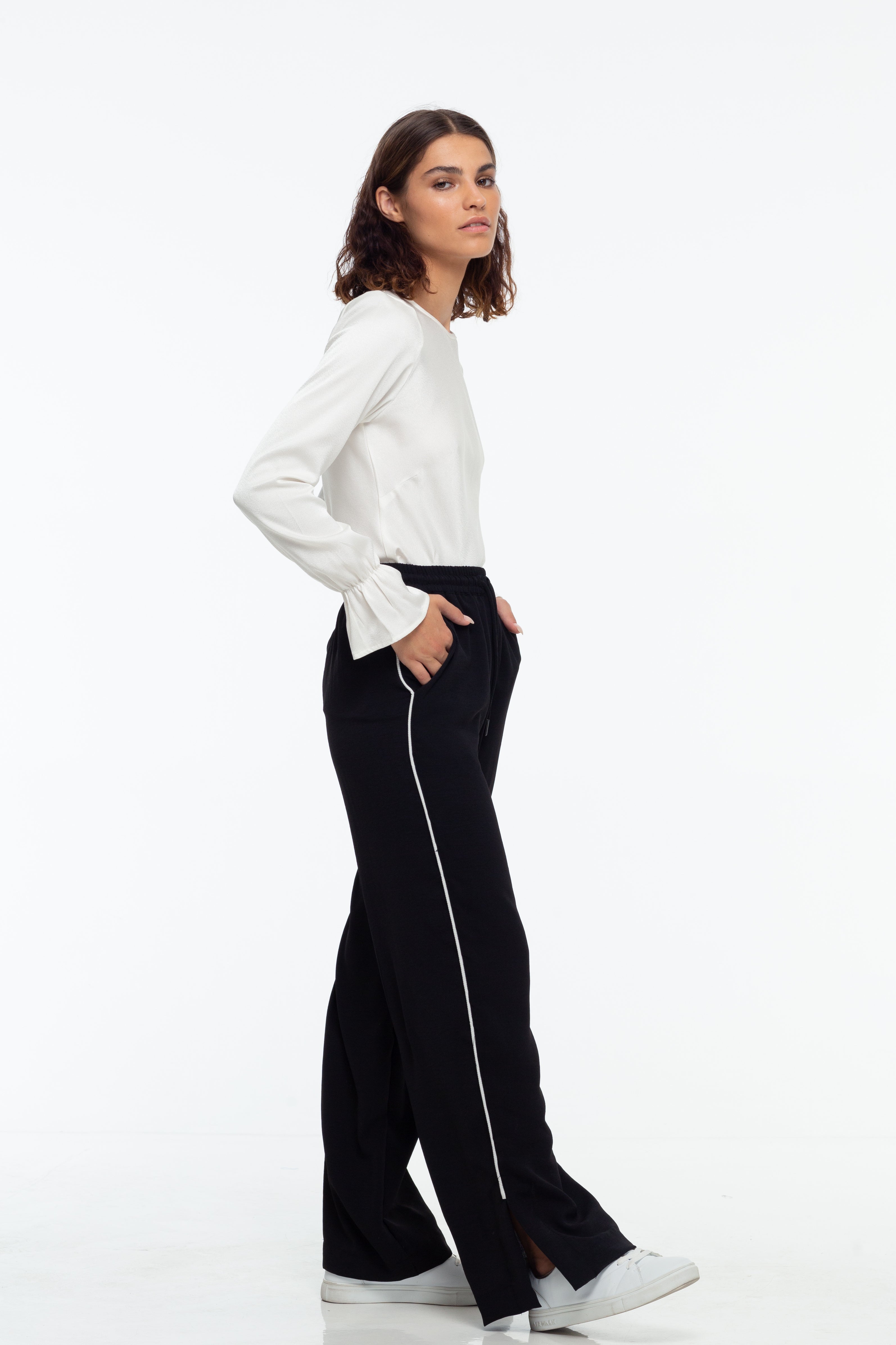 Hypnotic Pant - Black with White Stripe