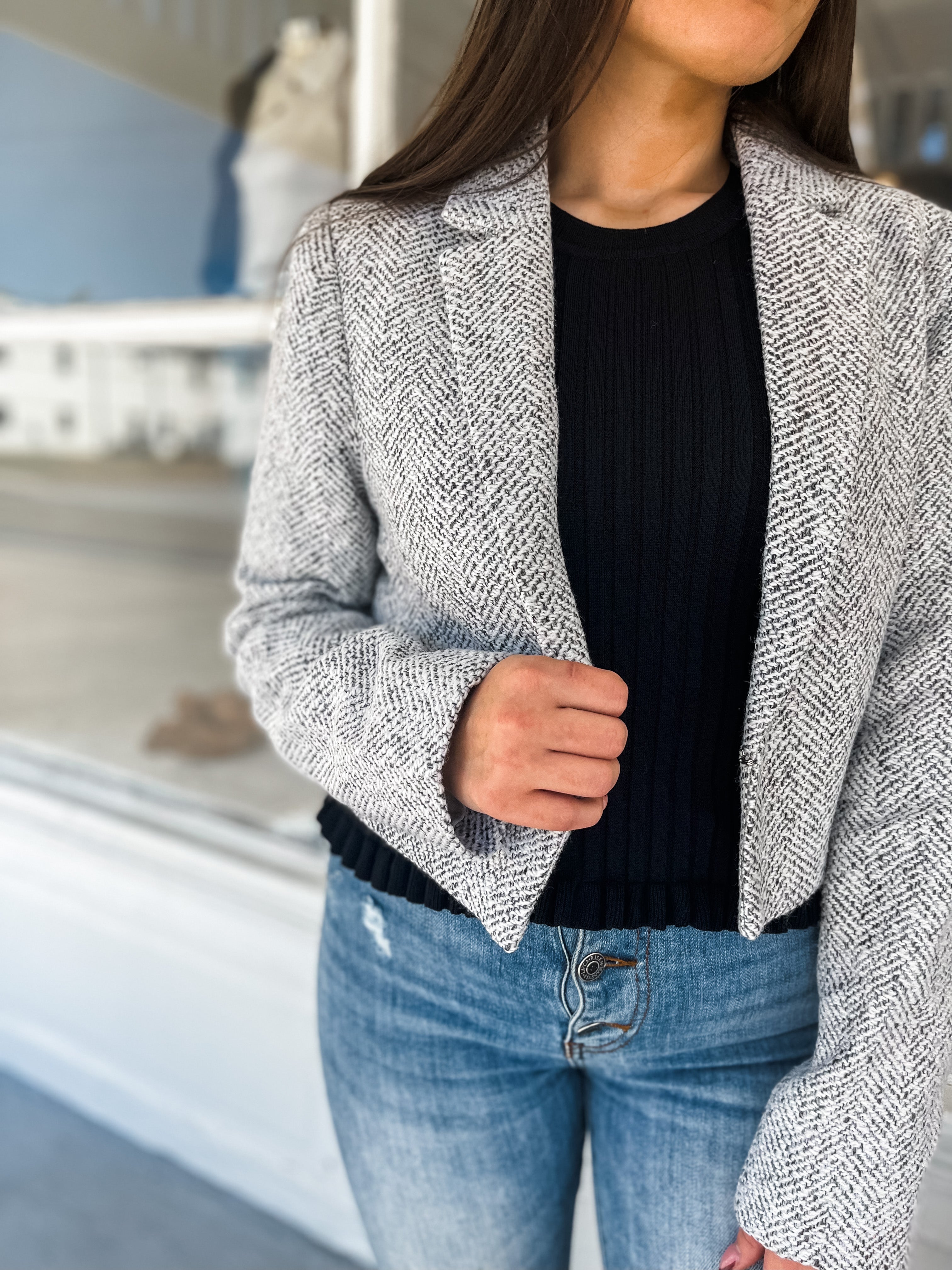 In The Pursuit Cropped Blazer