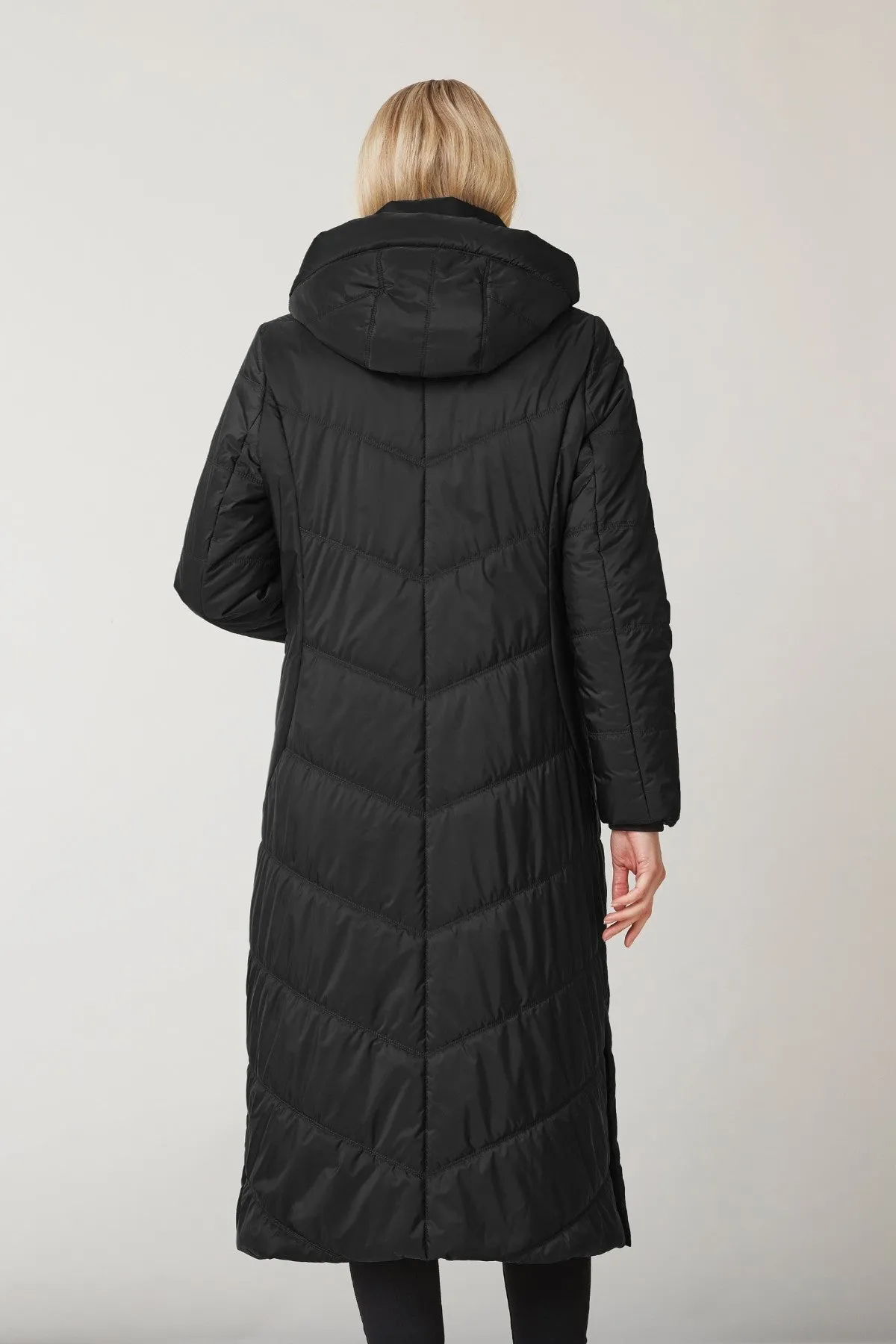 INNA Long Polyfill Coat with Detachable Hood 1271