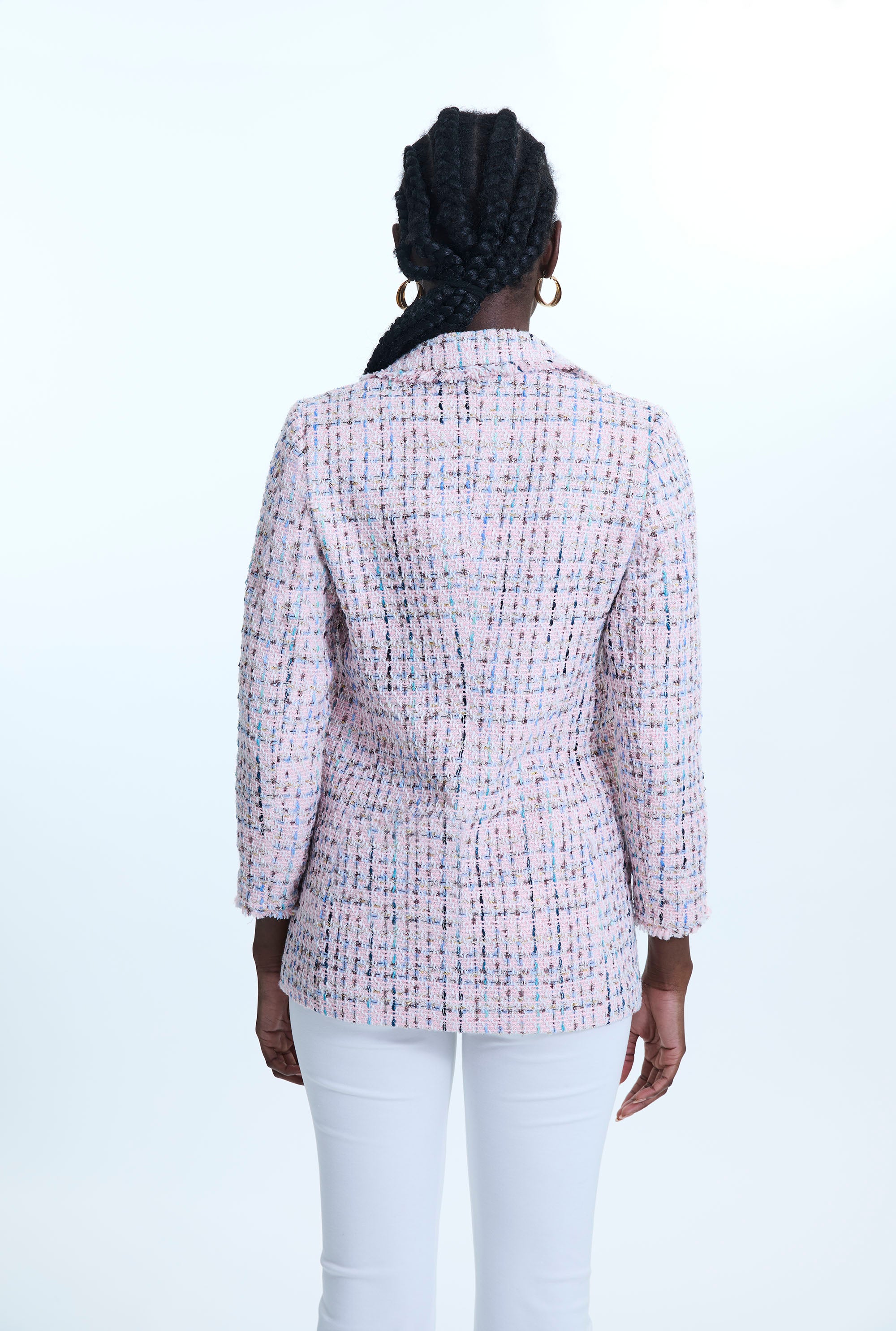 Italian Pink Tweed Blazer