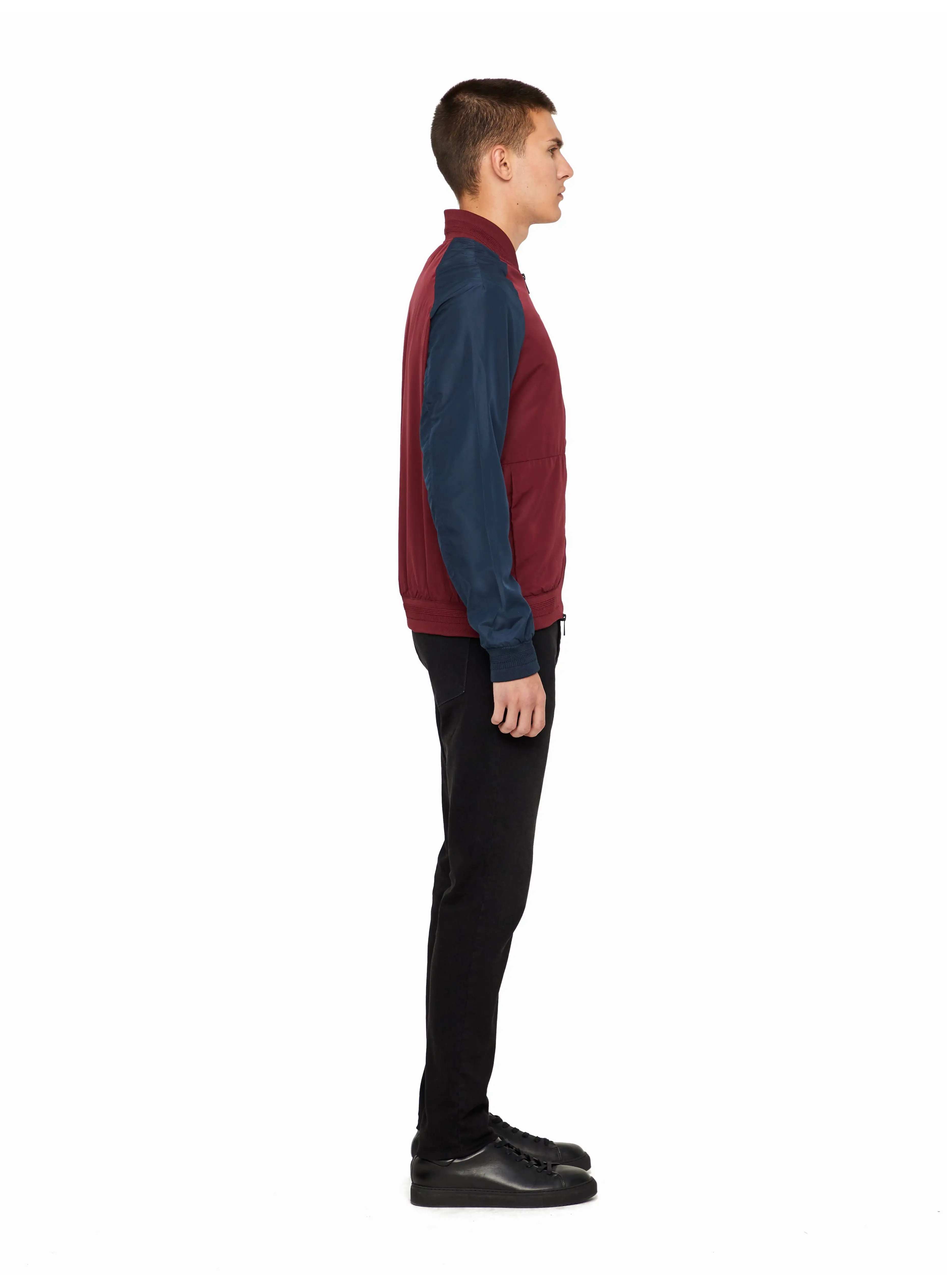 J.Lindeberg Mens Action Bomber Jacket - ZINFANDEL