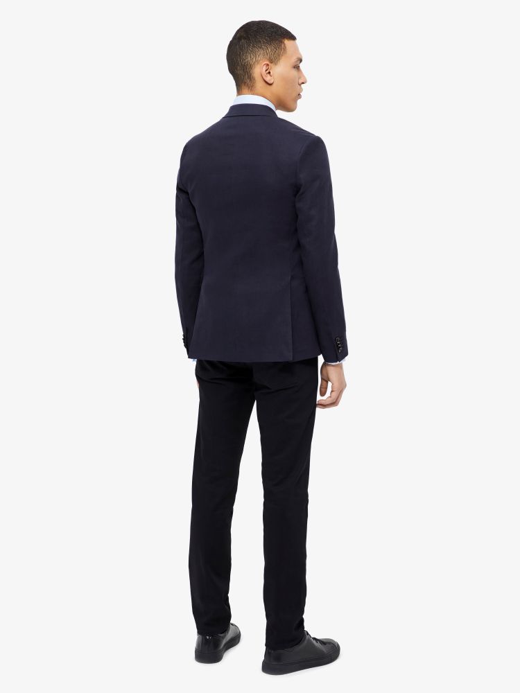 J.Lindeberg Mens Hopper Soft Tech Linen Blazer - JL NAVY