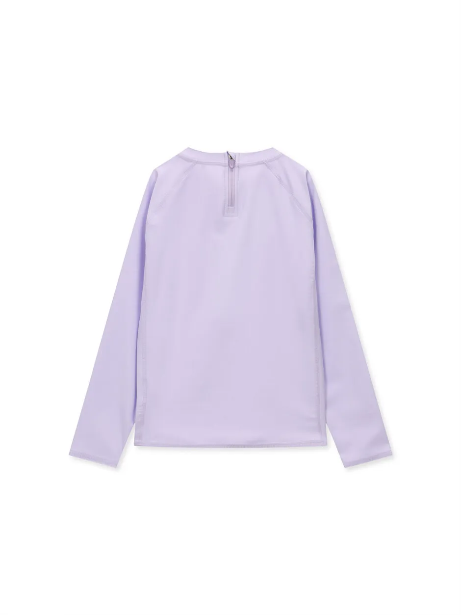 [KIDS] Big Logo Half Zip-Up Rashguard Violet