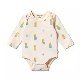 *Last of the Best* Wilson & Frenchy Organic Envelope Bodysuit - Rainbow Mountains - Size Newborn