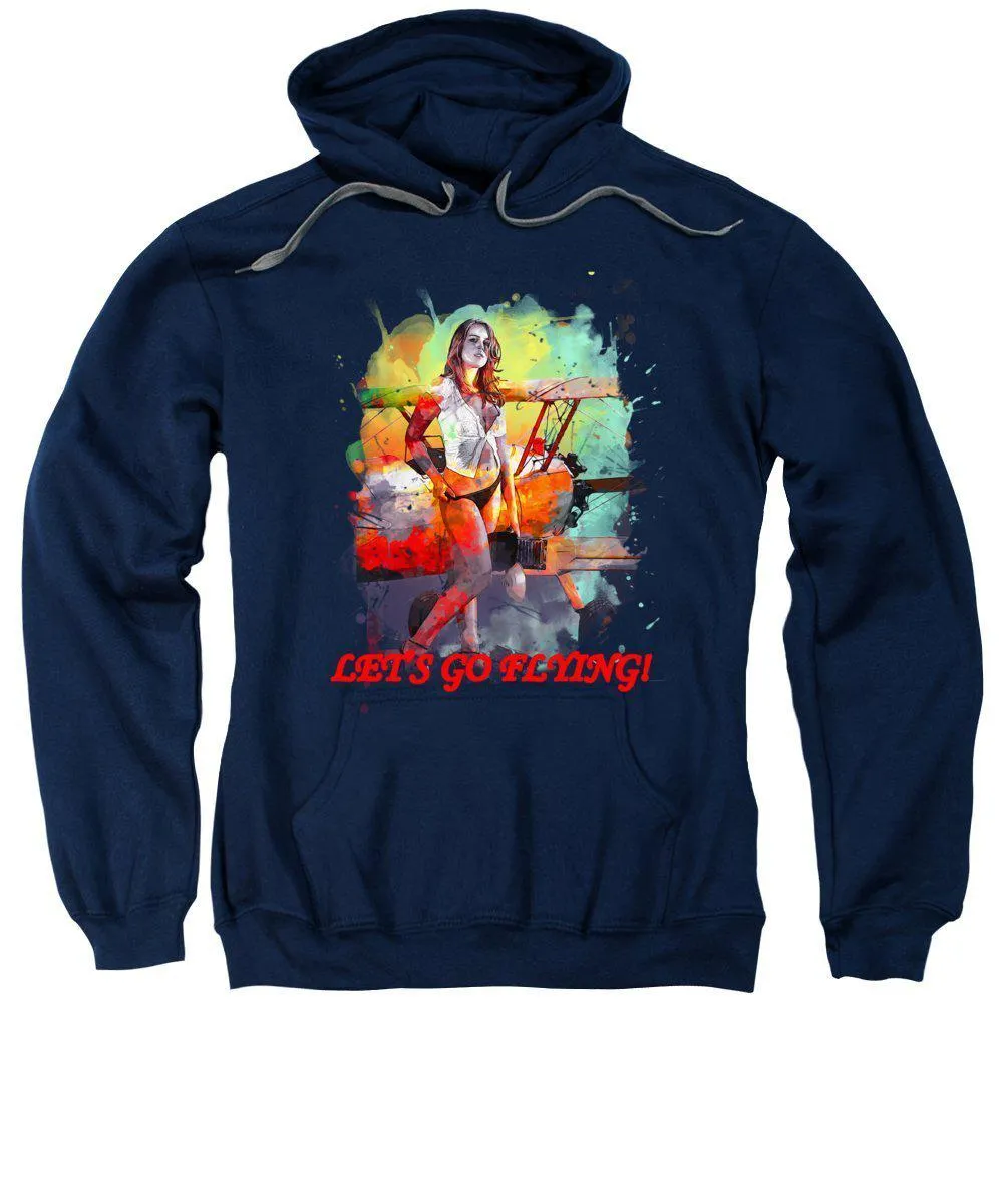 Let's Go Flying Girl - Sweatshirt