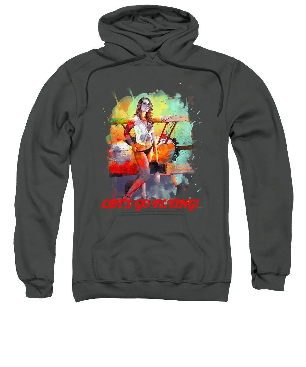 Let's Go Flying Girl - Sweatshirt