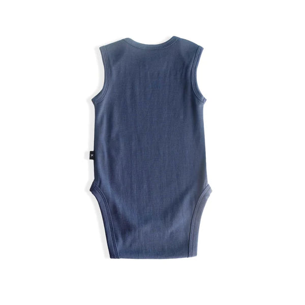 Little Flock of Horrors  - Hadley Sleeveless Bodysuit, Storm