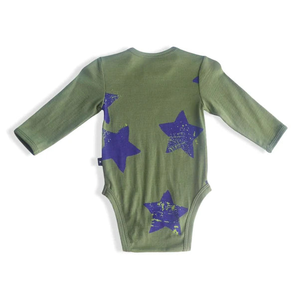 Little Flock of Horrors  - Riley Bodysuit, Sage Stars