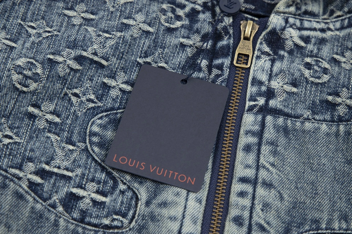 Louis Vuitton patchwork print design denim jacket 12.19