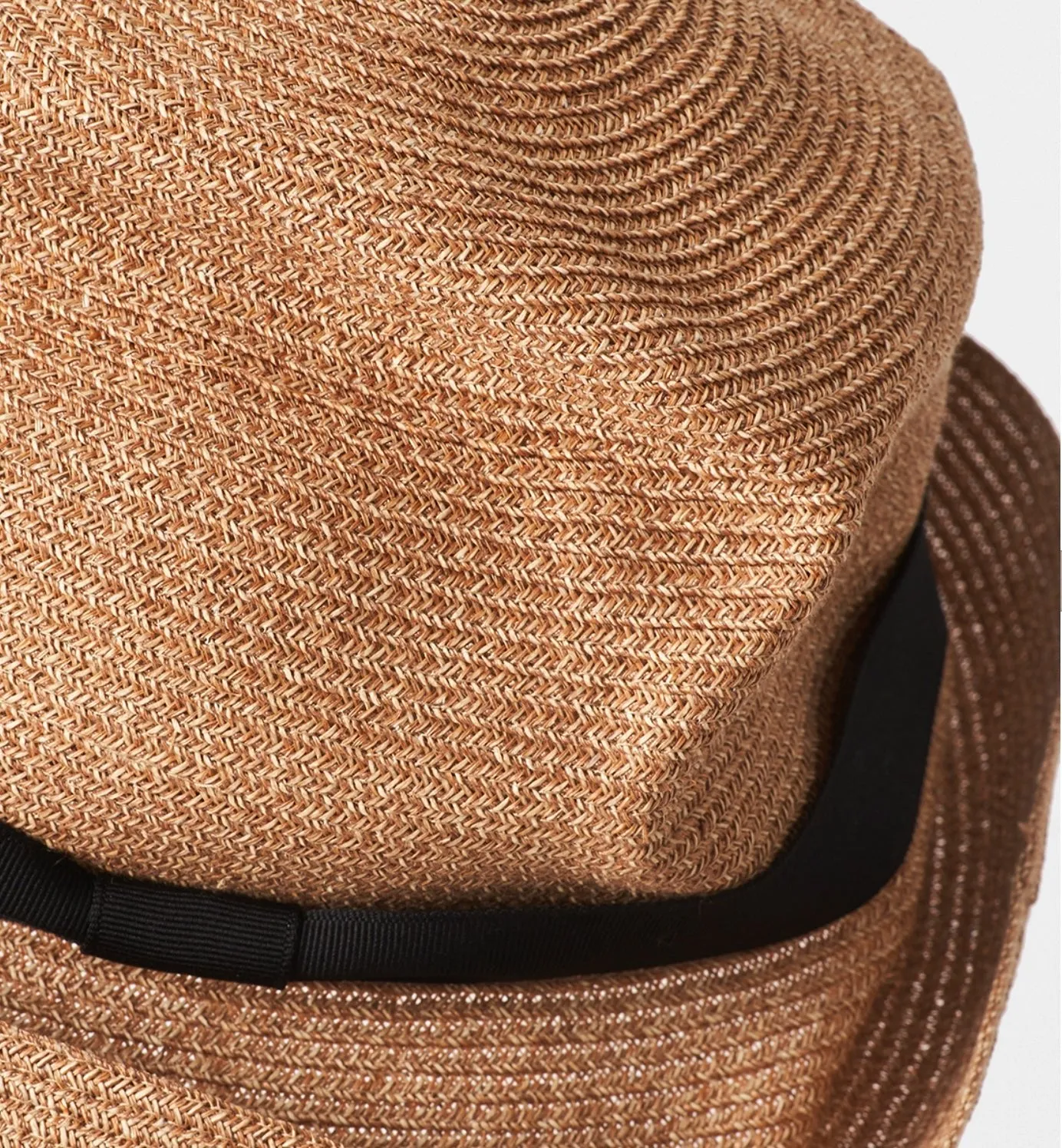 MATURE HA - Boxed Hat Paper Abaca Hat for Men in Bronze Gold