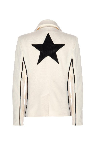 MAXINE Creamy Neoprene Star Blazer