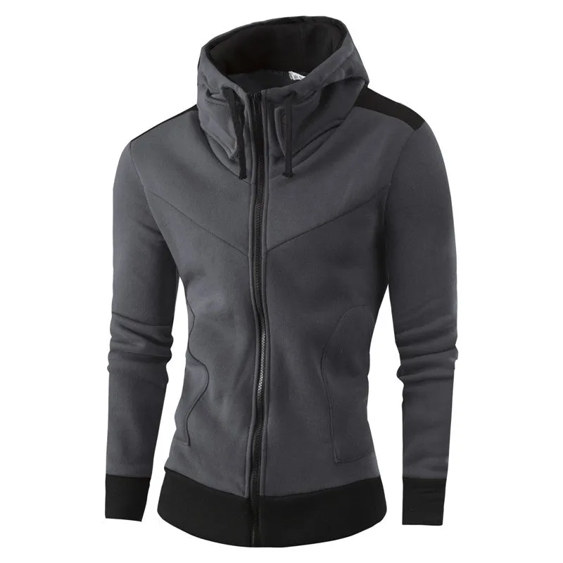 Men Hooded Jackets Coats Sweatshirts Hoodies Sportswear Men's Casual Slim Fit Large Size Zipper Jackets Hombre Coat SM6