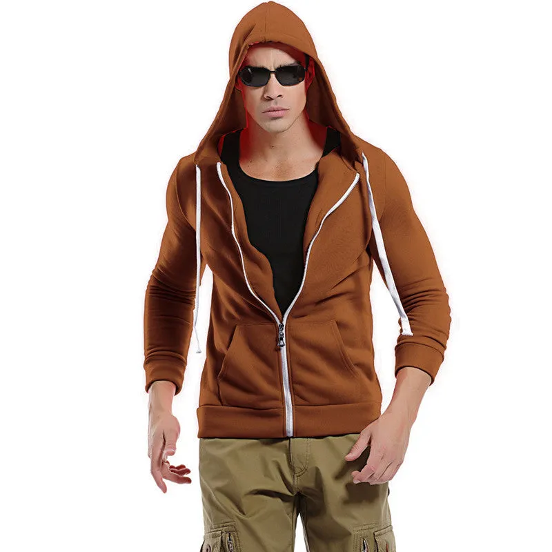 Men Hoodies Sweatshirts Cardigans Hooded Jackets Men's Casual Slim Fit Large Size Sportswear Zipper Hoodies Men SM6