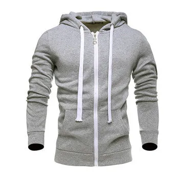 Men Hoodies Sweatshirts Cardigans Hooded Jackets Men's Casual Slim Fit Large Size Sportswear Zipper Hoodies Men SM6