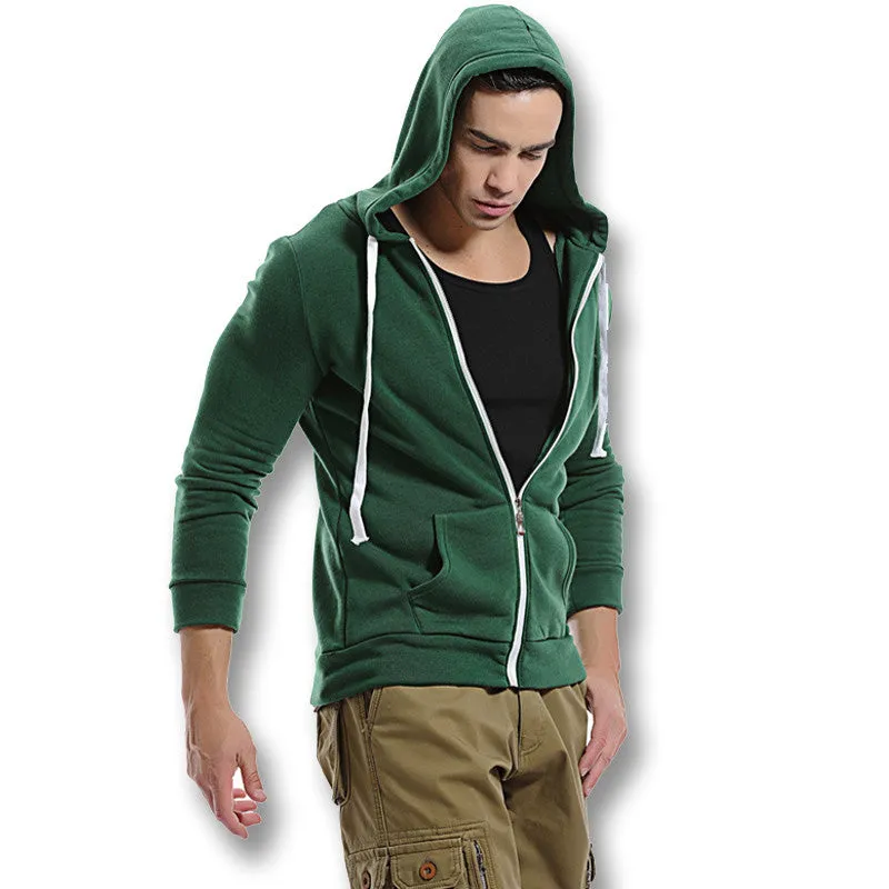 Men Hoodies Sweatshirts Cardigans Hooded Jackets Men's Casual Slim Fit Large Size Sportswear Zipper Hoodies Men SM6