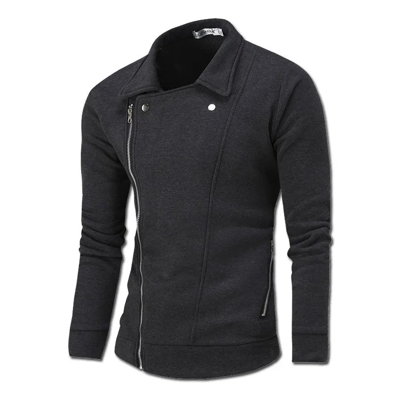 Men Irregular Zipper Jackets and Coats Cardigans Hoodies Sweatshirts Sportswear Men's Casual Slim Fit Hoodies SM6