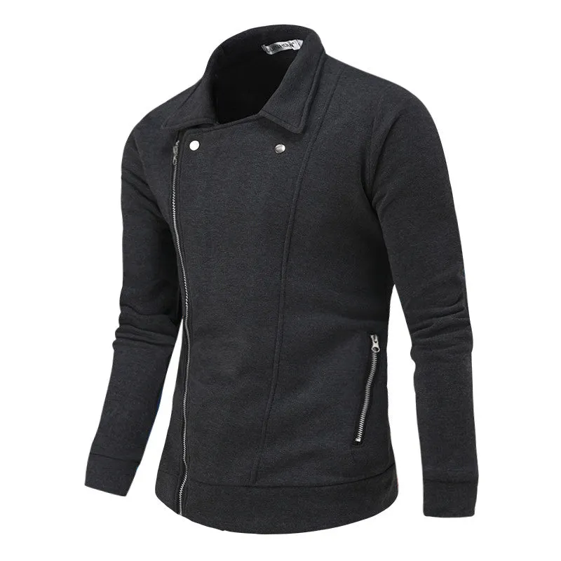 Men Irregular Zipper Jackets and Coats Cardigans Hoodies Sweatshirts Sportswear Men's Casual Slim Fit Hoodies SM6