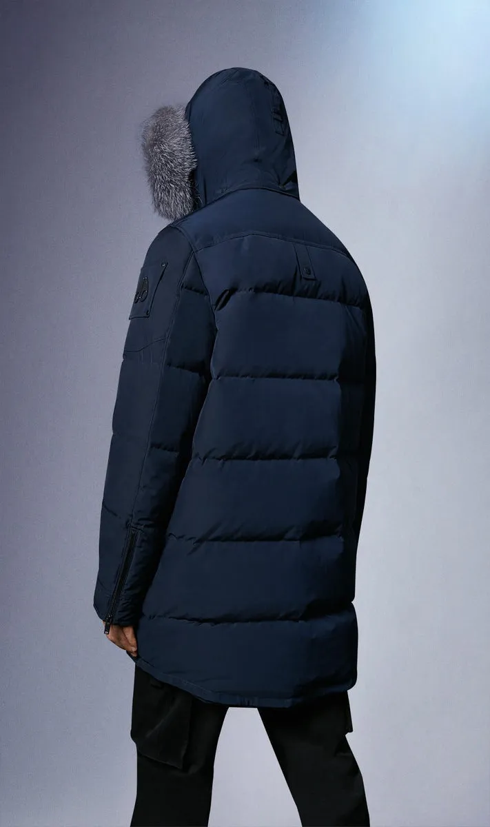 Moose Knuckles Men's Big Ridge Parka True Navy w/Frost Fox