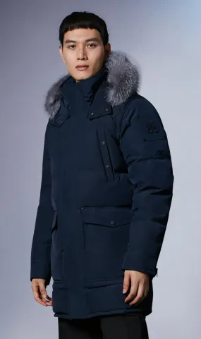 Moose Knuckles Men's Big Ridge Parka True Navy w/Frost Fox