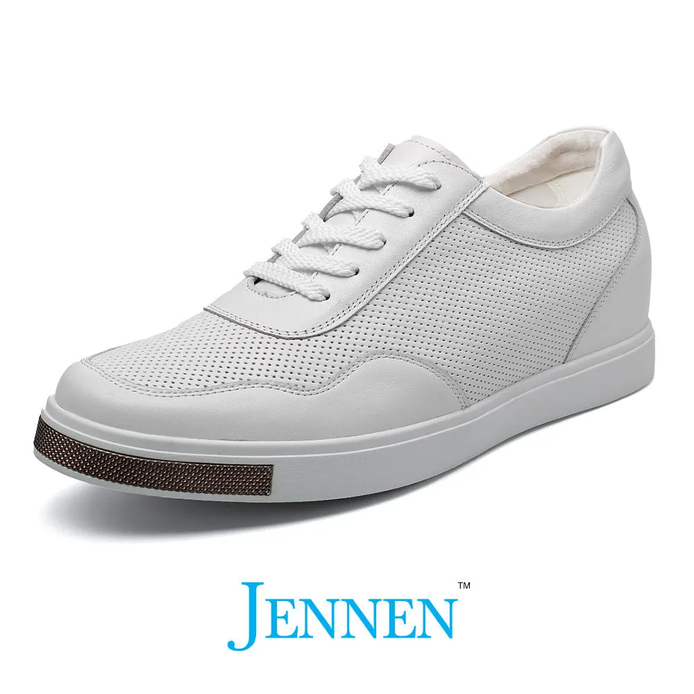 Mr. Nadal 6cm | 2.4 inches Taller White Classic Leather Sneakers