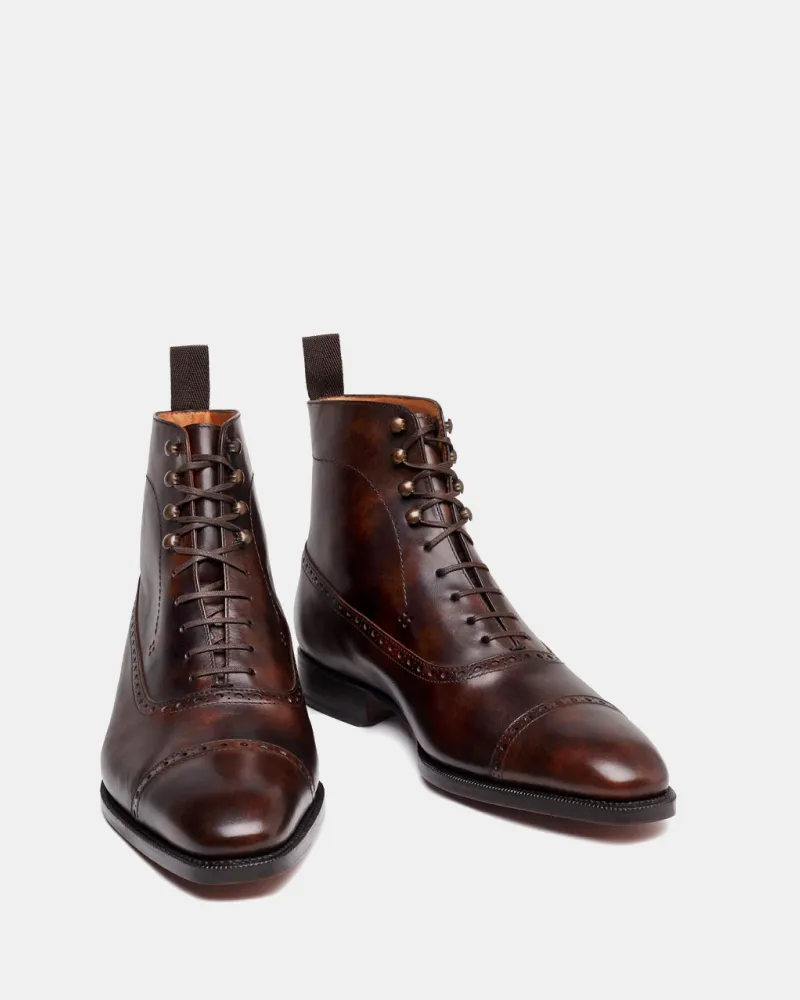 Museum Brown Balmoral Brogue Boot