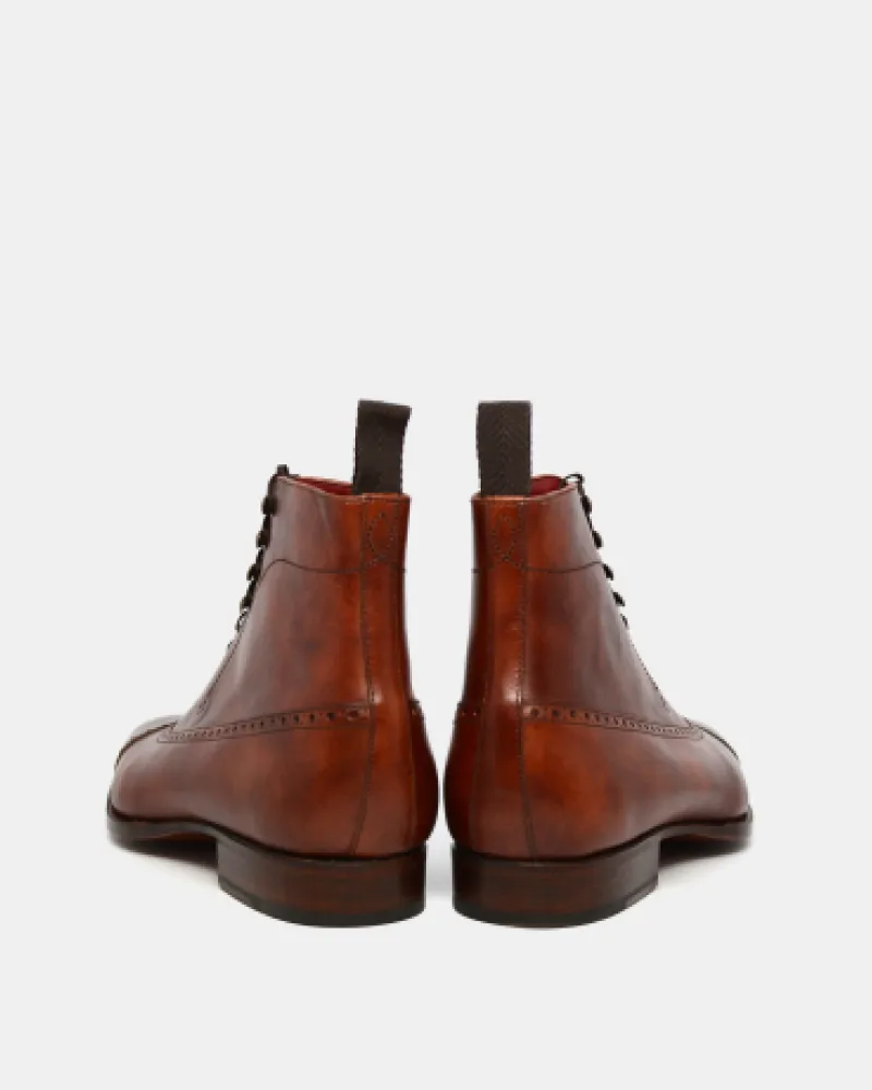 Museum Cognac Balmoral Brogue Boot