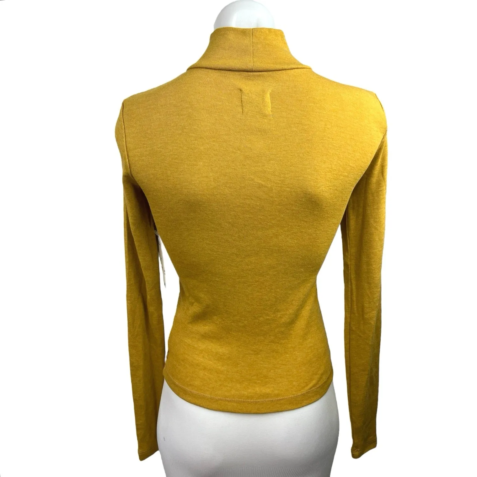 NEW Urban Outfitters BDG Yellow Turtleneck Pullover Long Sleeve Sweater Top XS