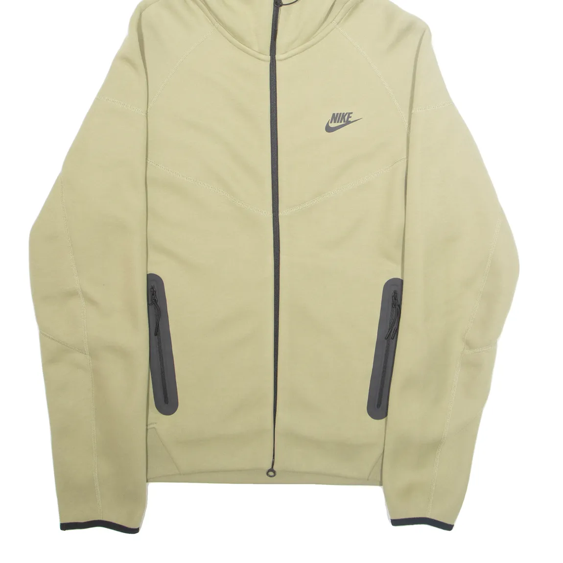 NIKE Mens Green Hoodie Full Zip S