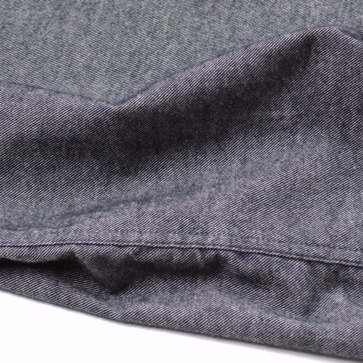 Norse Projects - Anton Brushed Flannel Shirt - Magnet Grey