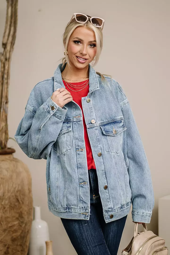 Out Of The Box Denim Jacket | Lightwash