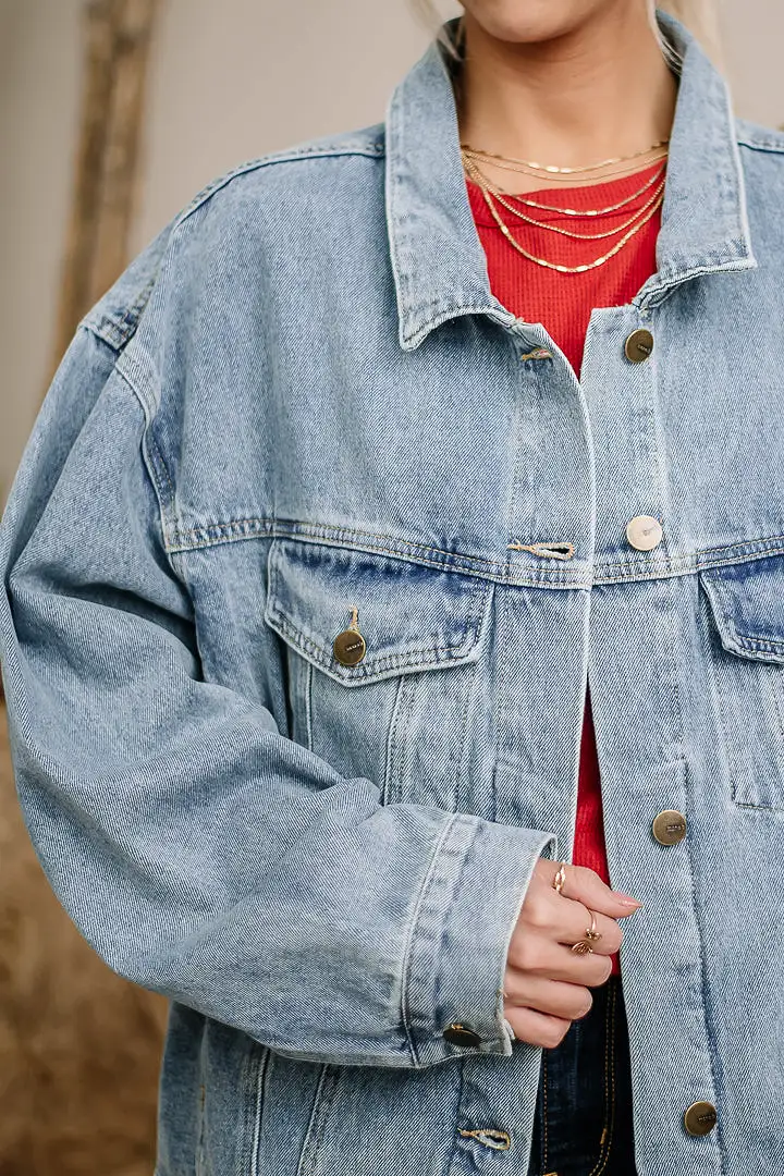 Out Of The Box Denim Jacket | Lightwash