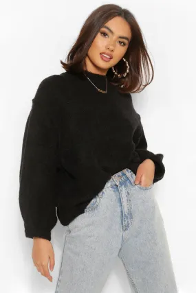 Oversized Balloon Sleeve Sweater