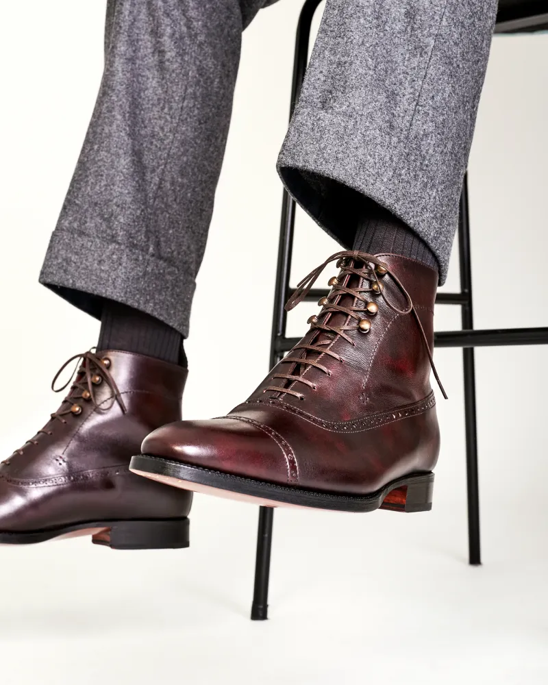 Oxblood Balmoral Brogue Boot