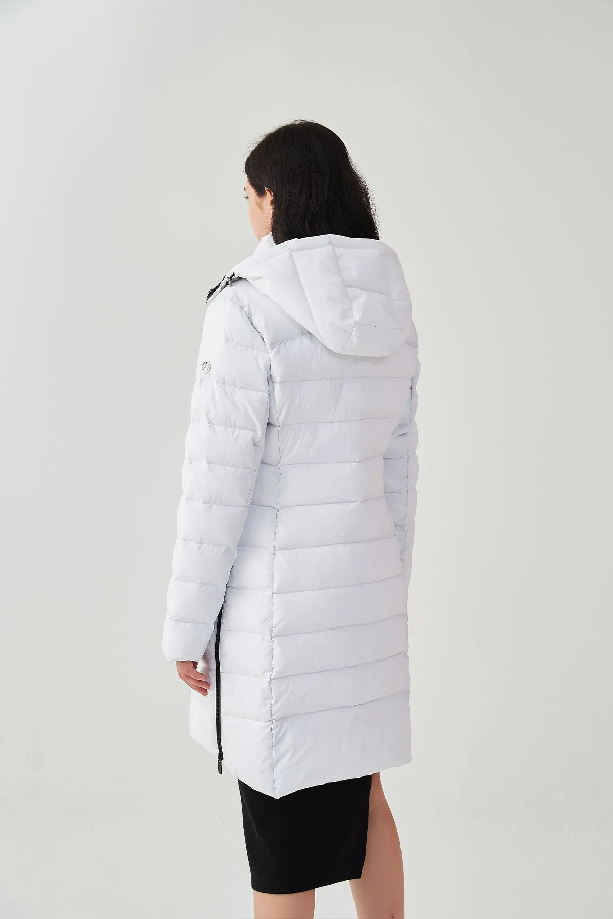 Packable Lightweight Puffer Coat with Hood