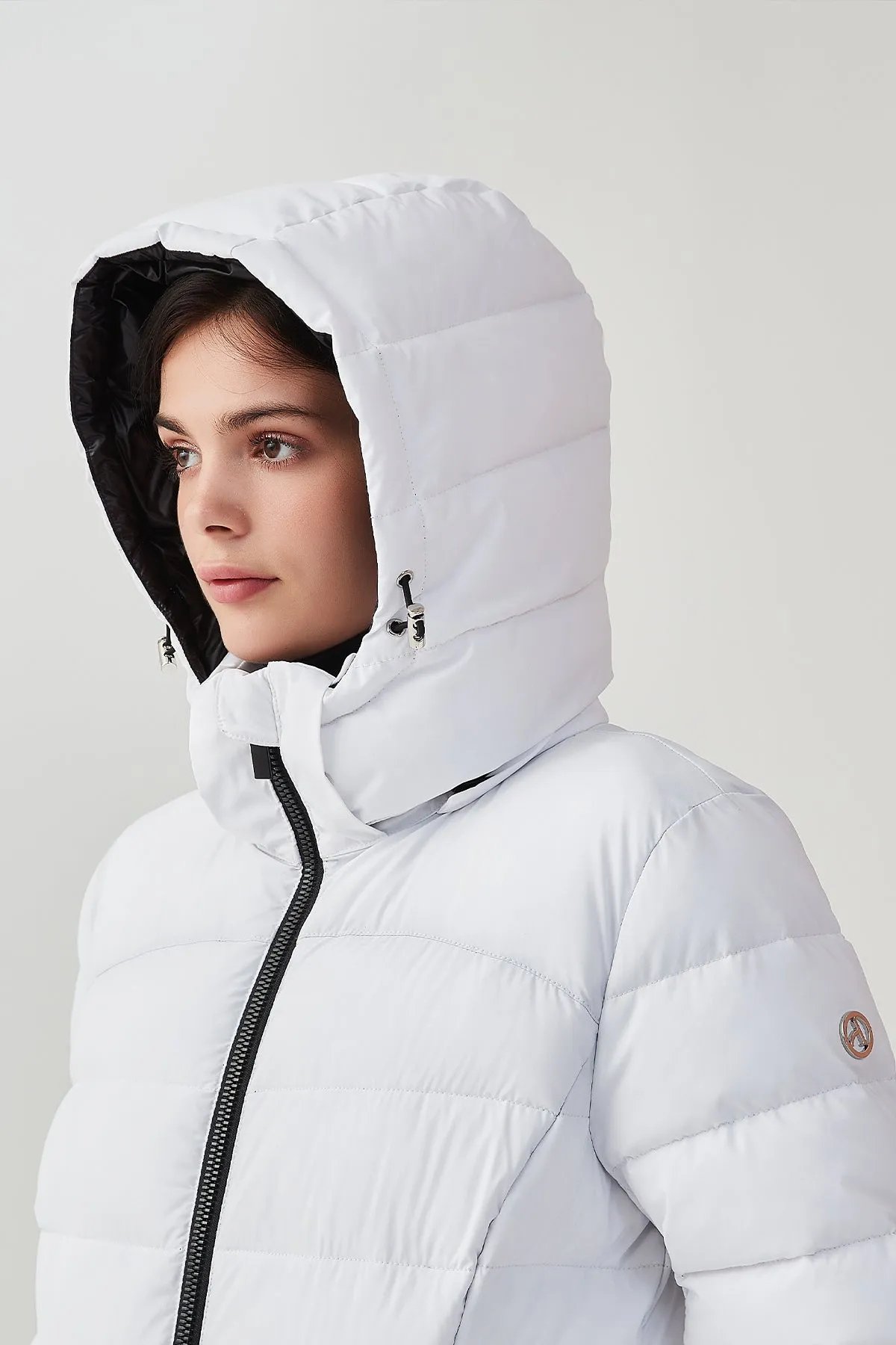 Packable Lightweight Puffer Coat with Hood