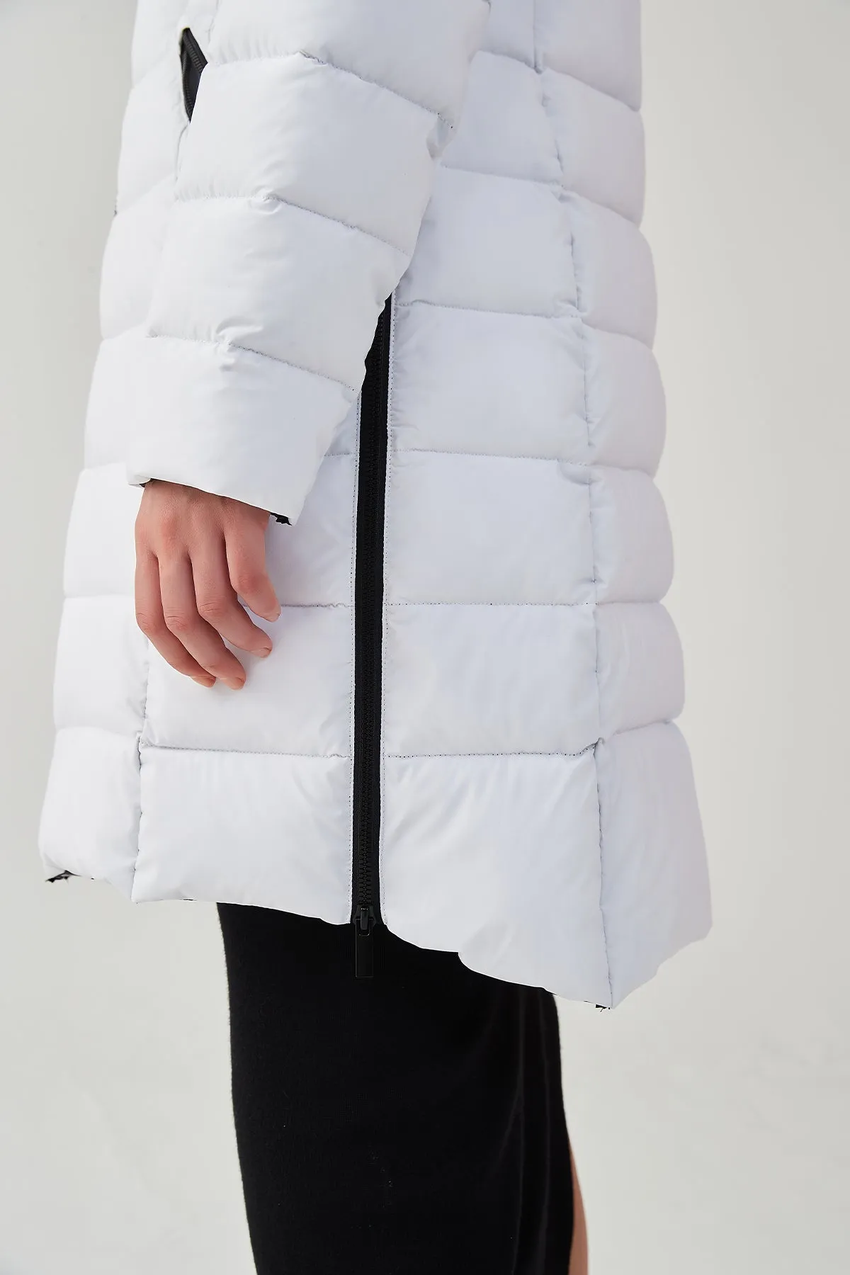 Packable Lightweight Puffer Coat with Hood