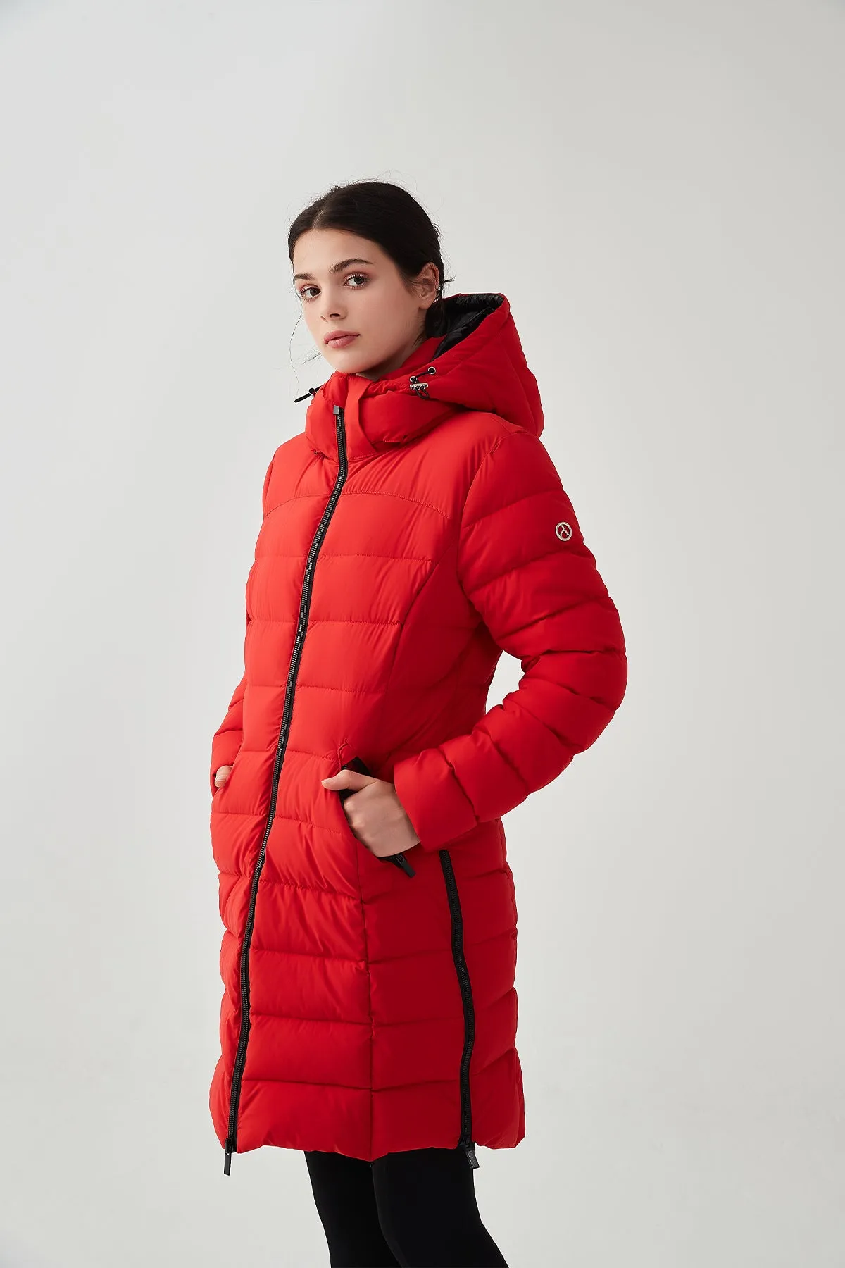 Packable Lightweight Puffer Coat with Hood