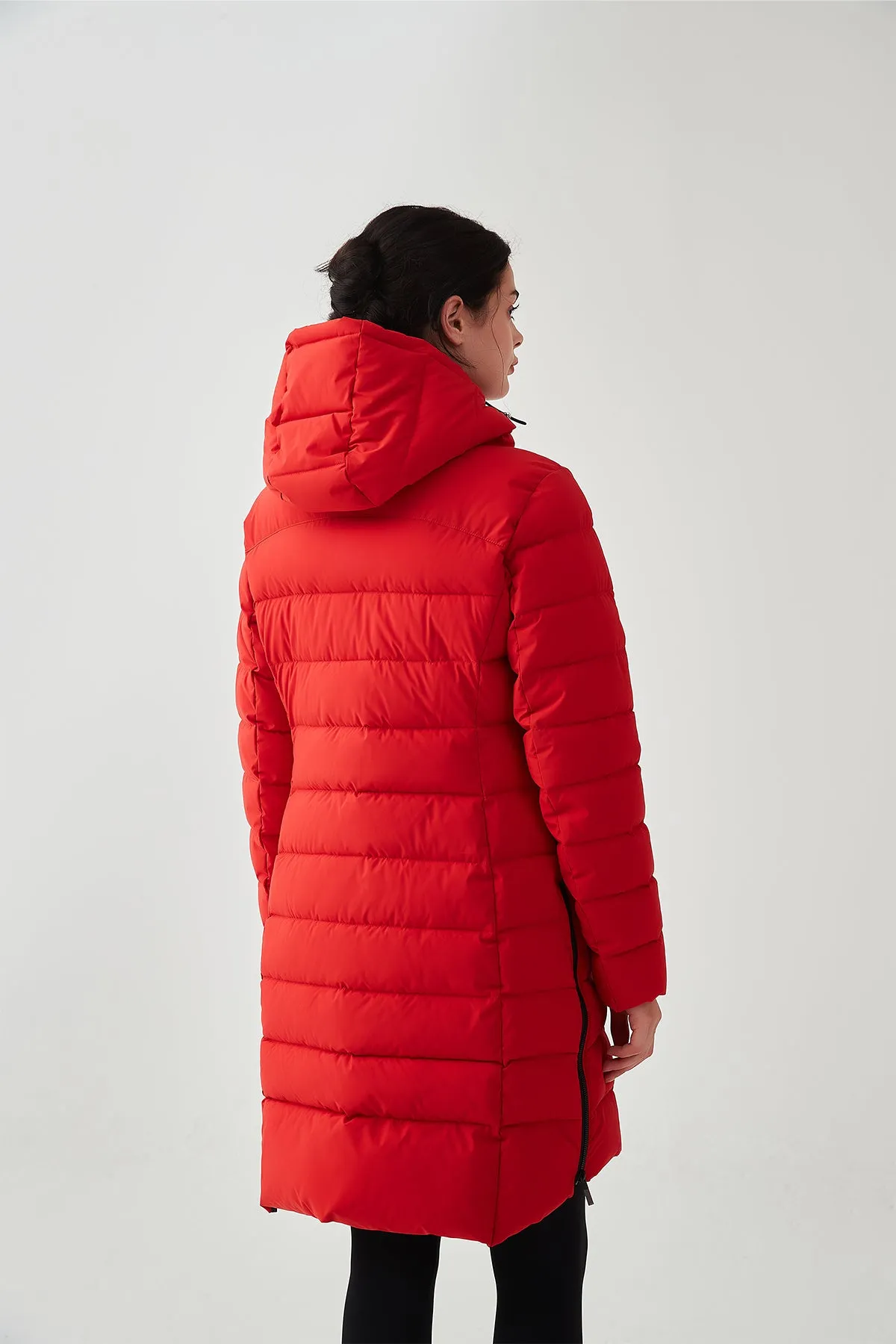 Packable Lightweight Puffer Coat with Hood