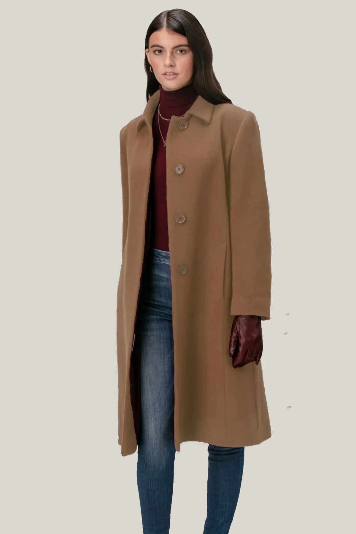 PAMELA Wool & Cashmere 3/4 Coat 3448