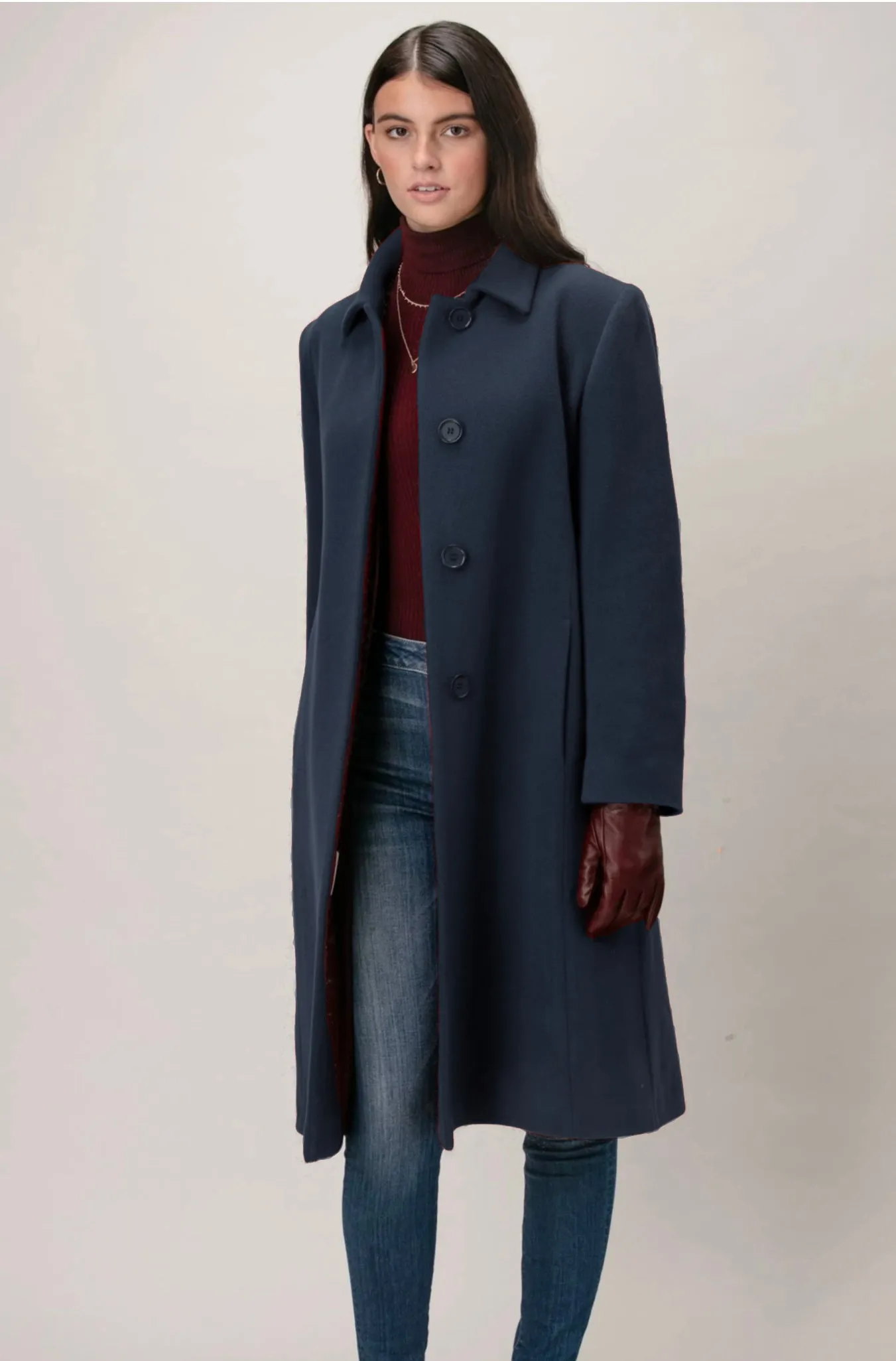 PAMELA Wool & Cashmere 3/4 Coat 3448