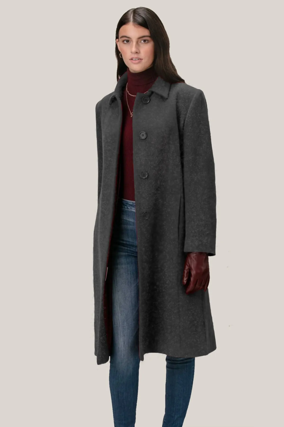 PAMELA Wool & Cashmere 3/4 Coat 3448