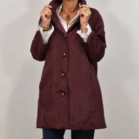 Parka outdoor botones borgoña