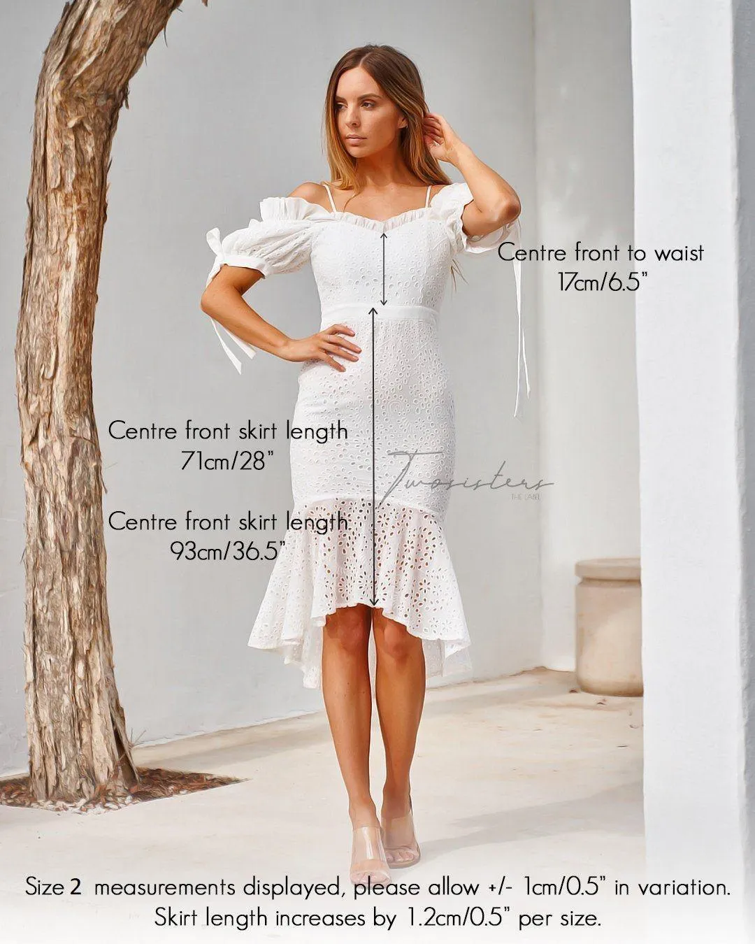 Parker Dress - White