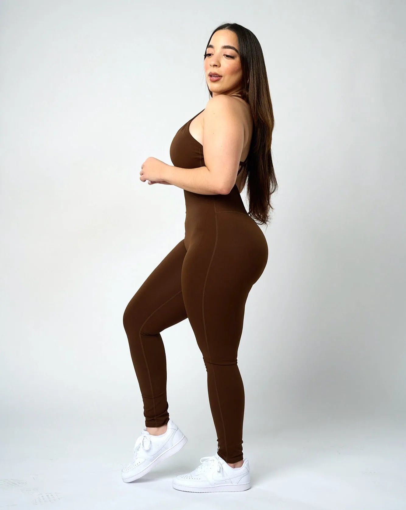 Patria Sculpted Bodysuit - Brown