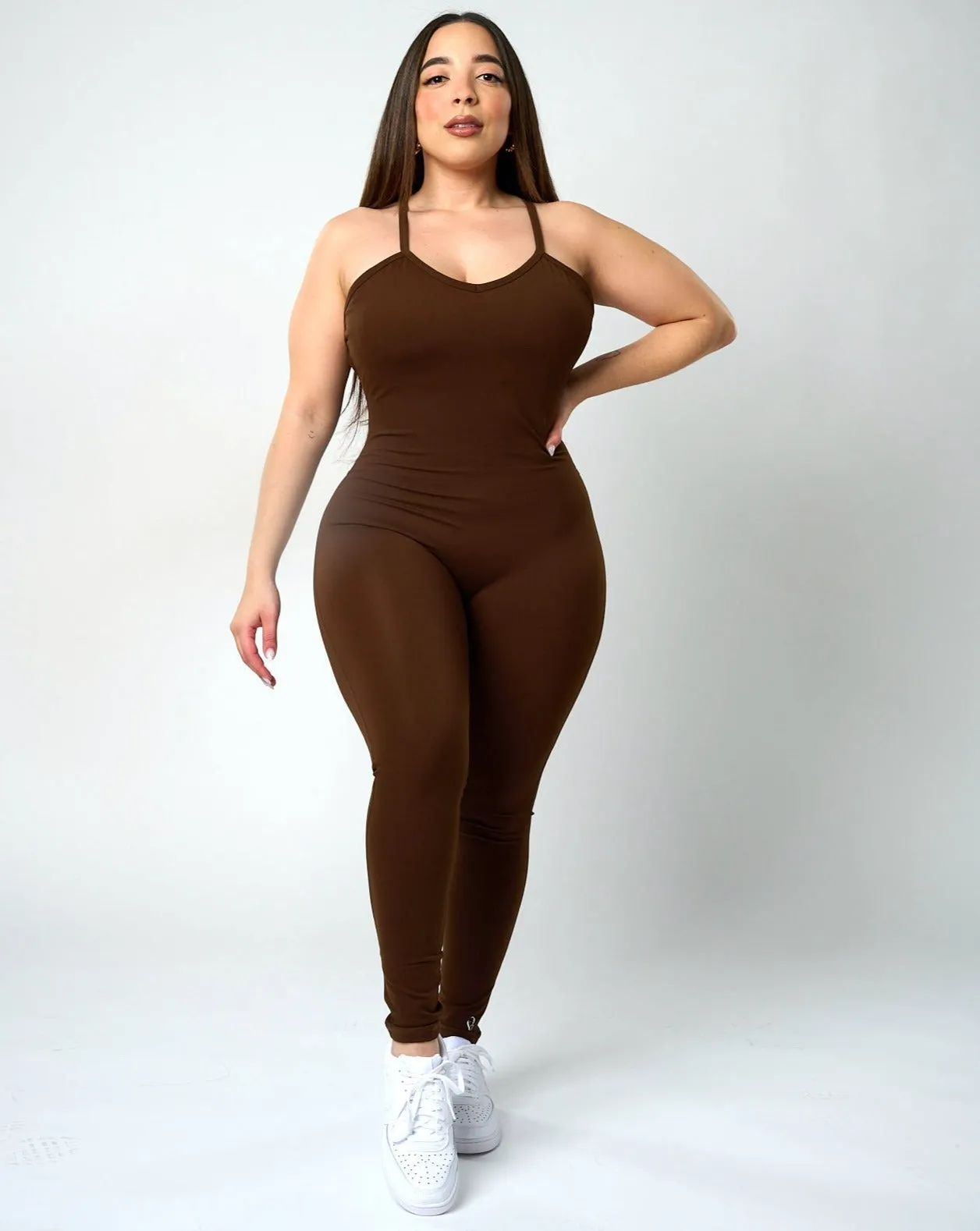 Patria Sculpted Bodysuit - Brown