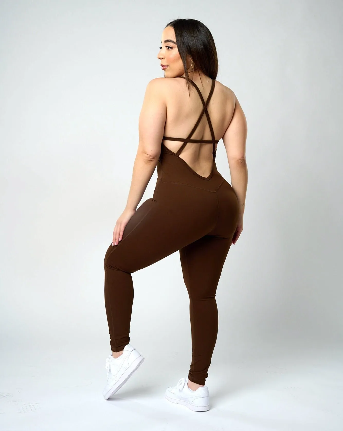 Patria Sculpted Bodysuit - Brown