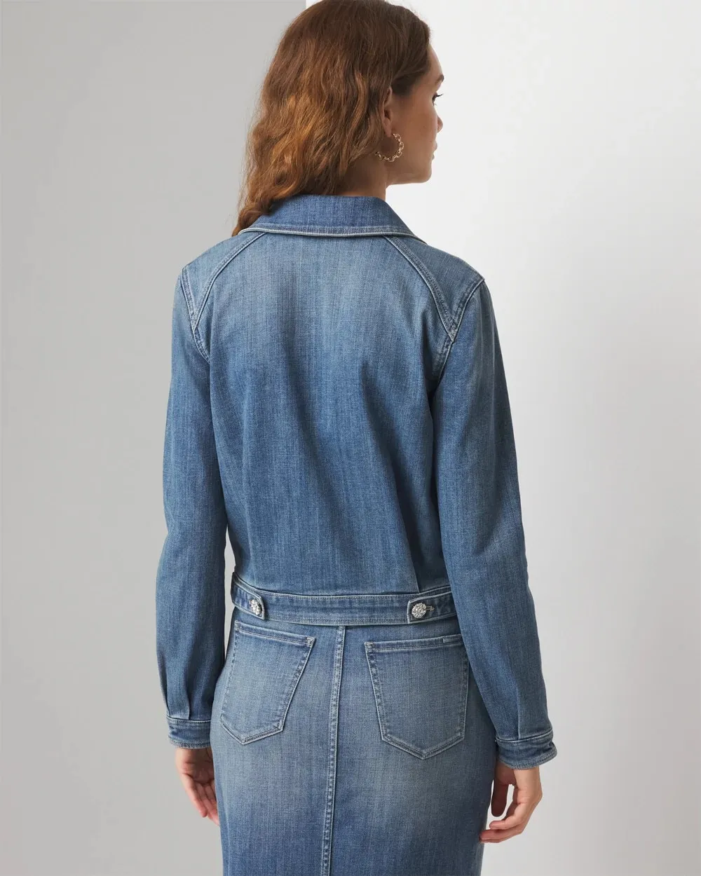 Petite Cropped Denim Jacket