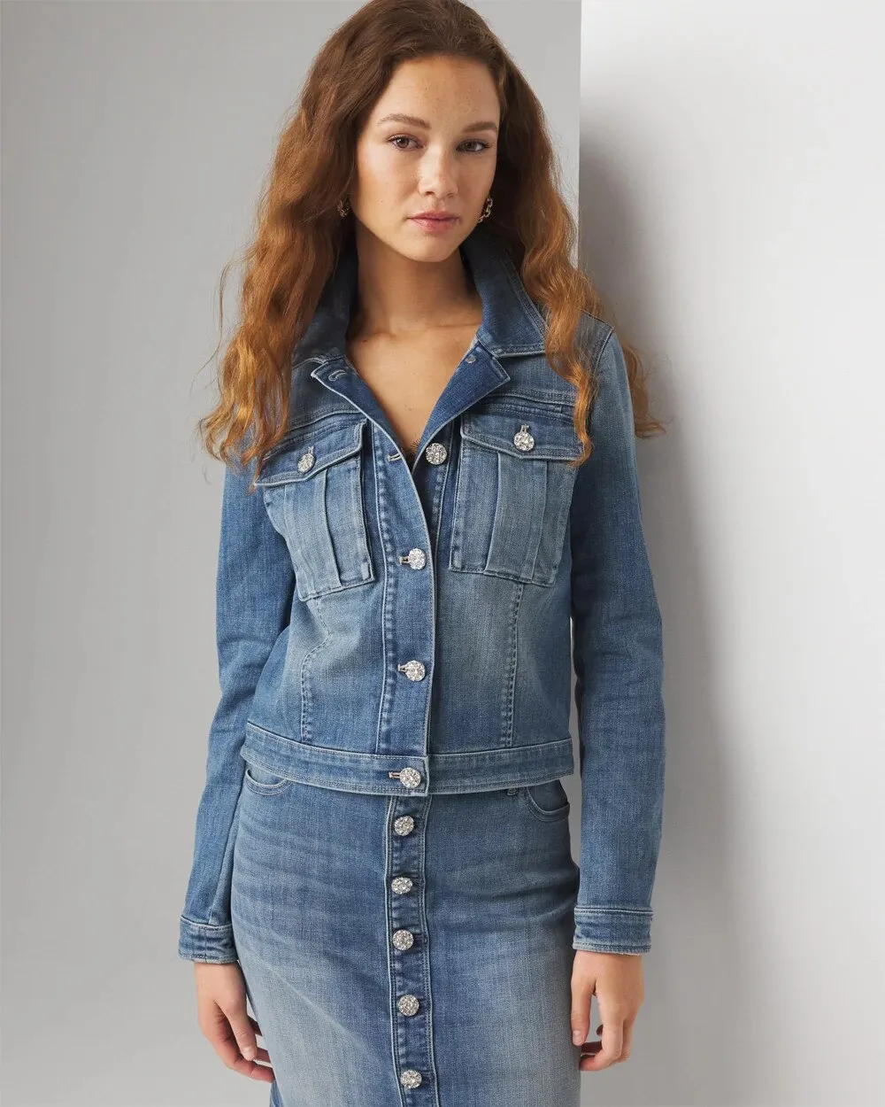 Petite Cropped Denim Jacket