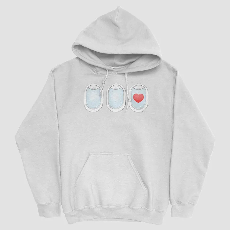 Plane Windows Heart - Pullover Hoody